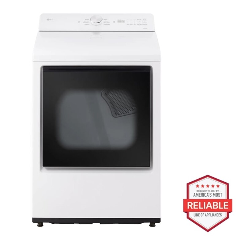 7.3 cu. ft. Ultra Large Capacity Rear Control Electric Dryer with AI Sensing and ThinQ® Smart Features DLE8200W
