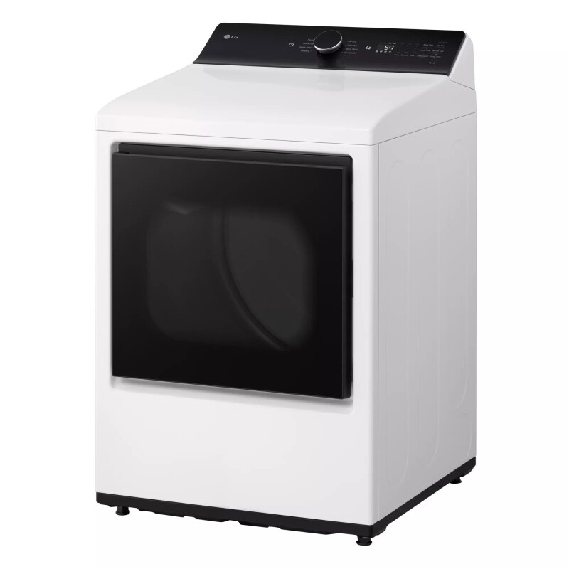 7.3 cu. ft. Ultra Large Capacity Rear Control Electric Dryer with LG EasyLoad™ Door and AI Sensing DLE8400WE