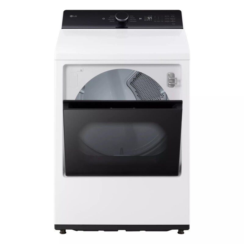 7.3 cu. ft. Ultra Large Capacity Rear Control Electric Dryer with LG EasyLoad™ Door and AI Sensing DLE8400WE