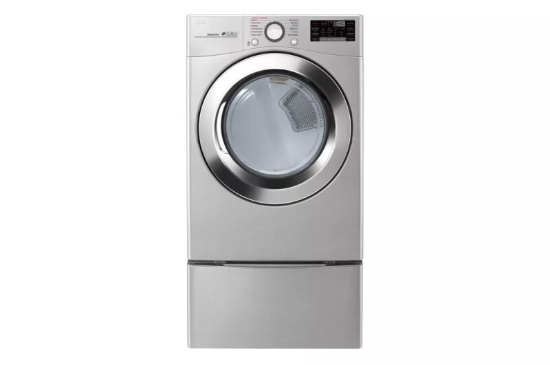 LG 7.4 cu. ft. Ultra Large Capacity Smart wi-fi Enabled SteamDryer™ Graphite Steel DLEX3700V Picture 1
