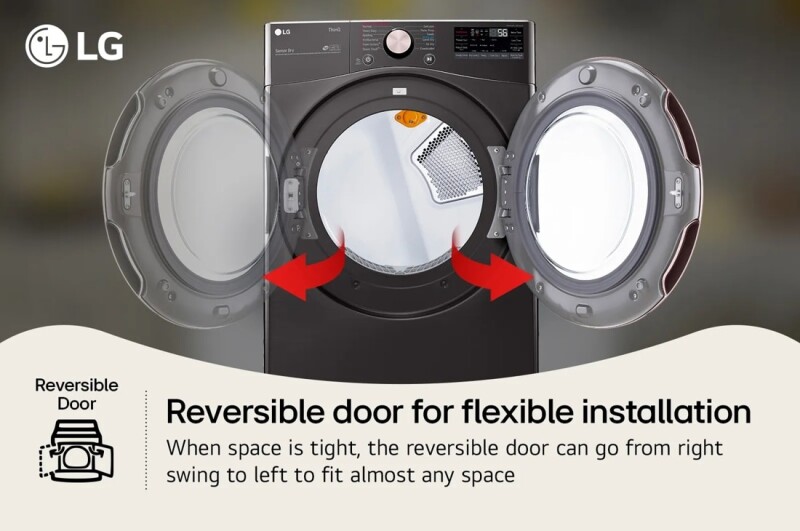 7.4 cu. ft. Ultra Large Capacity Smart wi-fi Enabled Front Load Electric Dryer with TurboSteam™ and Built-In Intelligence DLEX4000B