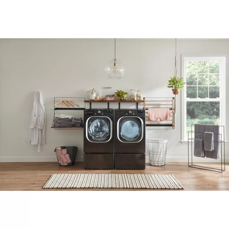 7.4 cu. ft. Ultra Large Capacity Smart wi-fi Enabled Front Load Electric Dryer with TurboSteam™ and Built-In Intelligence DLEX4500B