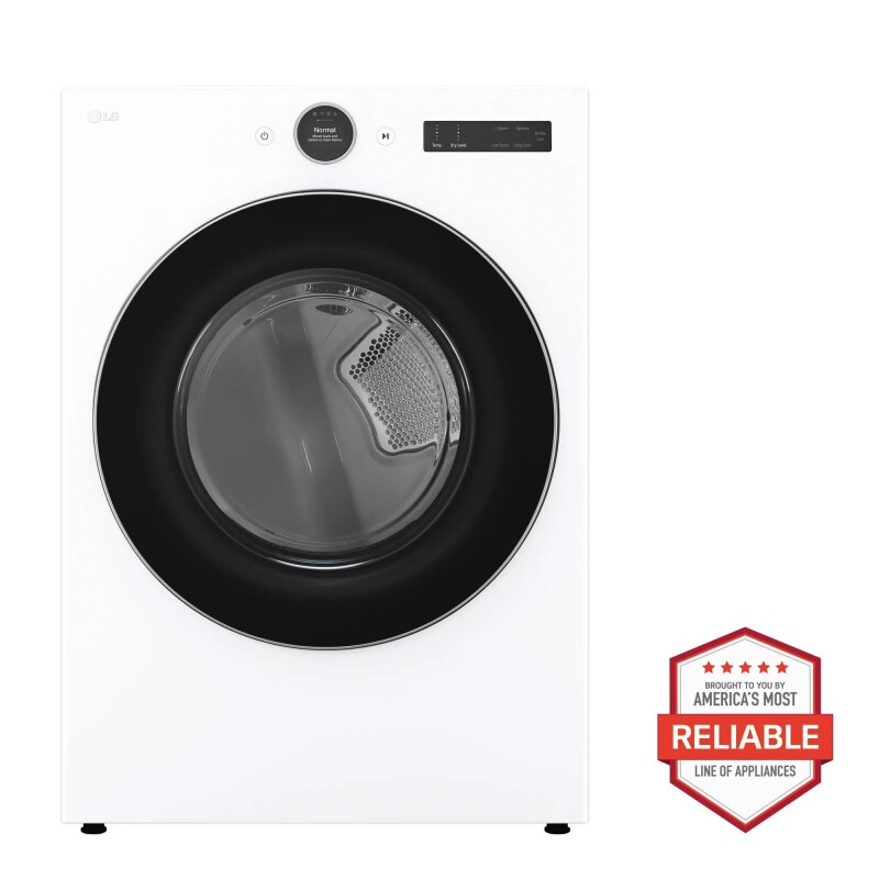 7.4 cu. ft. Ultra Large Capacity Smart Front Load Electric Dryer with Sensor Dry & Steam Technology DLEX5500W