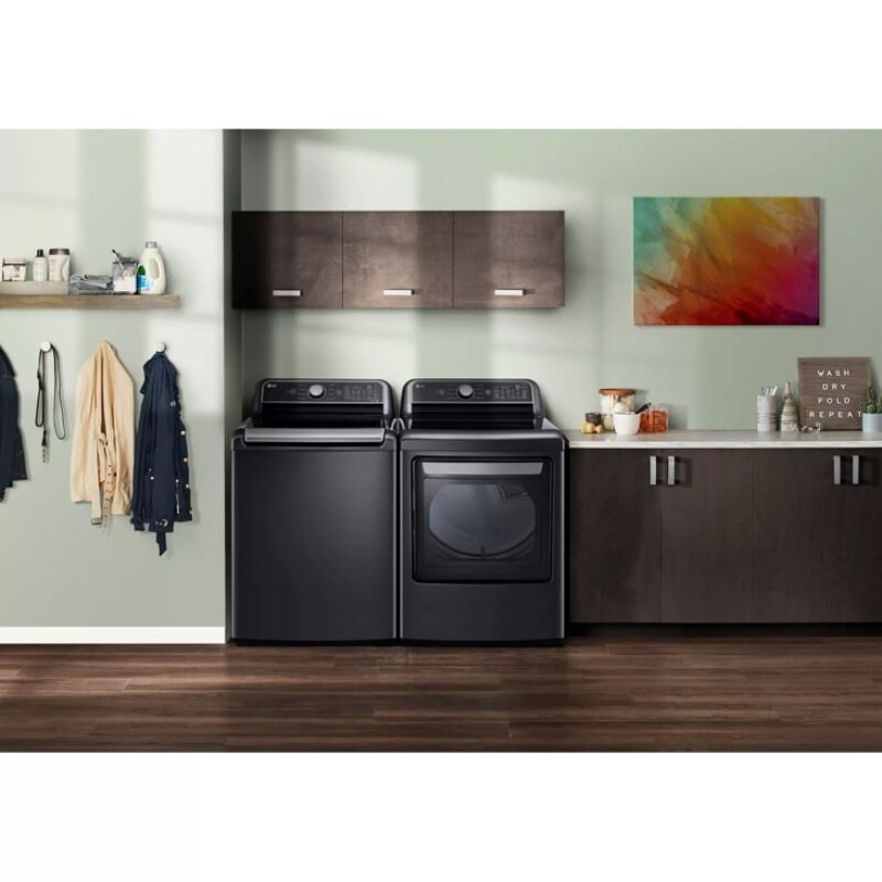 7.3 cu. ft. Smart Rear Control Electric Dryer with Sensor Dry & Steam Technology DLEX7480LE