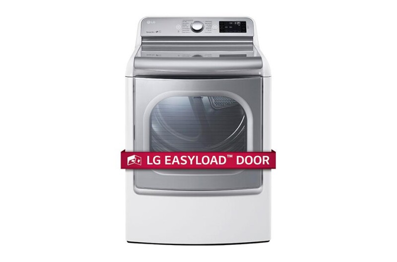 9.0 Cu. Ft. Mega Large Capacity TurboSteam™ Dryer With EasyLoad™ Door DLEX7700WE