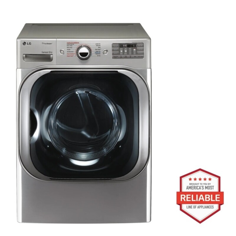 LG 9.0 cu. ft. Mega Capacity Electric Dryer w/ TrueSteam® Graphite Steel DLEX8100V Picture 1