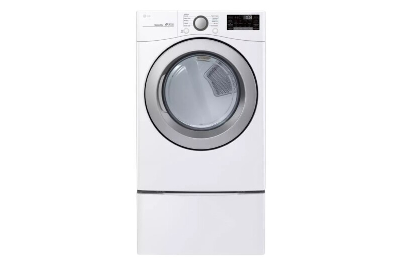 LG 7.4 cu. ft. Ultra Large Capacity Smart wi-fi Enabled Gas Dryer White DLG3501W Picture 1