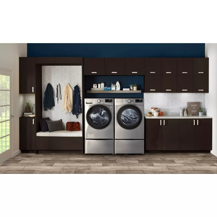 7.4 cu. ft. Ultra Large Capacity Smart wi-fi Enabled Front Load Gas Dryer with Built-In Intelligence DLG3601V