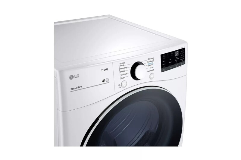 7.4 cu. ft. Ultra Large Capacity Smart wi-fi Enabled Front Load Gas Dryer with Built-In Intelligence DLG3601W