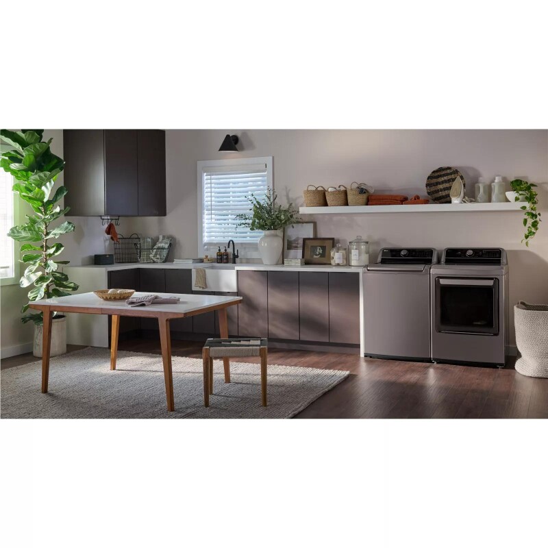 7.3 cu. ft. Ultra Large Capacity Smart wi-fi Enabled Rear Control Gas Dryer with EasyLoad™ Door DLG7401VE