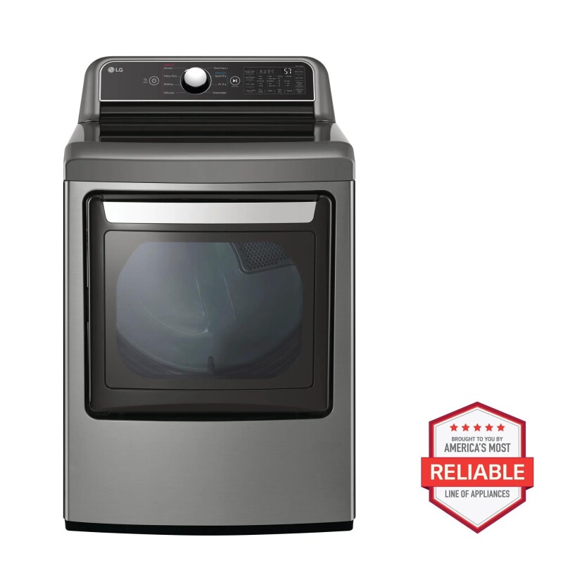 7.3 cu. ft. Ultra Large Capacity Smart wi-fi Enabled Rear Control Gas Dryer with EasyLoad™ Door DLG7401VE