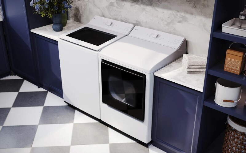 7.3 Cu. Ft. Ultra Large Capacity Rear Control Gas Dryer With Ai Sensing And Thinq® Smart Features DLG8201W