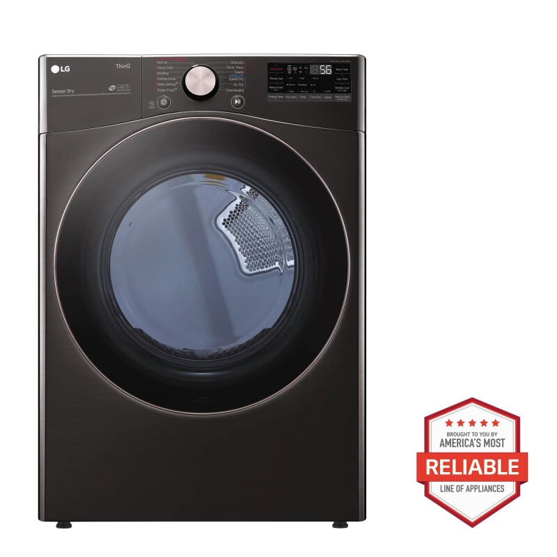 7.4 cu. ft. Ultra Large Capacity Smart wi-fi Enabled Front Load Gas Dryer with TurboSteam™ and Built-In Intelligence DLGX4001B