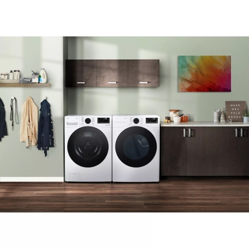 7.4 cu. ft. Ultra Large Capacity Smart Front Load Gas Dryer with Sensor Dry & Steam Technology DLGX4081W