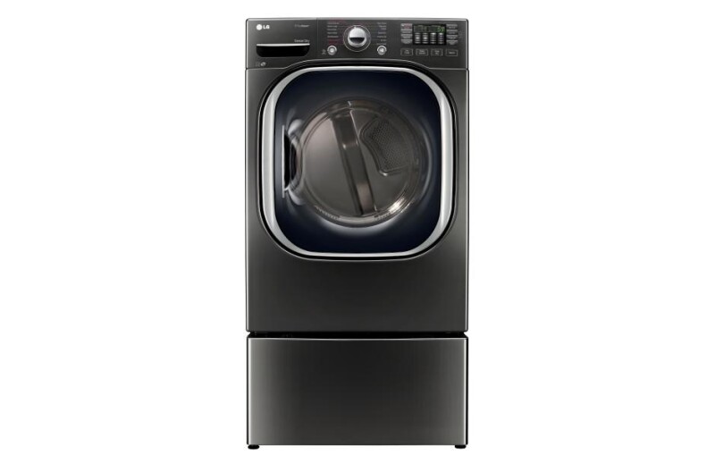 LG 7.4 cu.ft. Ultra Large Capacity TurboSteam™ Gas Dryer Black Stainless Steel DLGX4371K Picture 1
