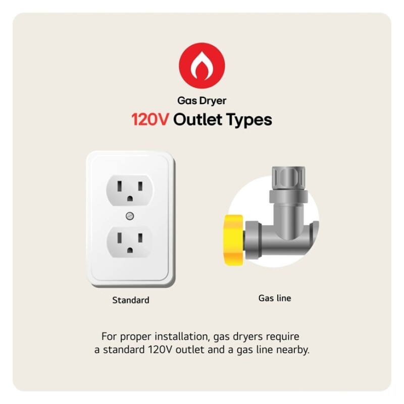 7.3 cu. ft. Smart Rear Control Gas Dryer with Sensor Dry & Steam Technology DLGX7481LE