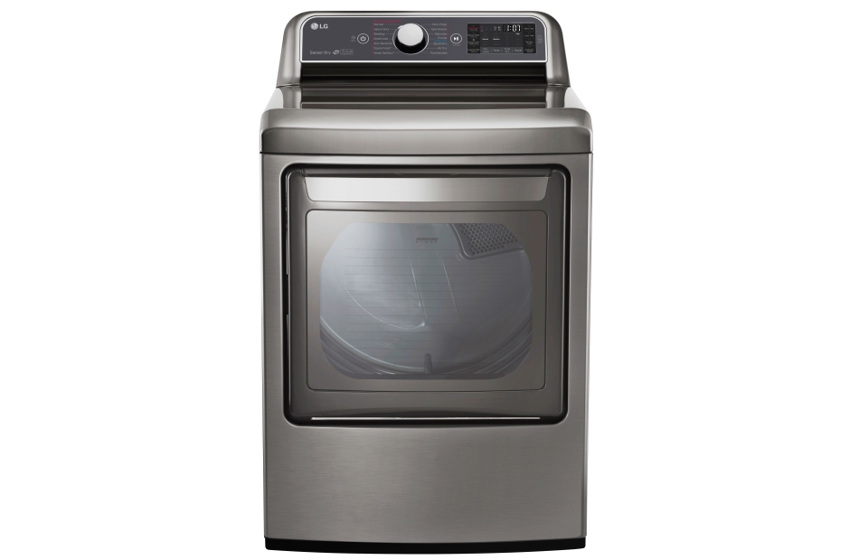 LG 7.3 cu. ft. Ultra Large Capacity TurboSteam™ Gas Dryer with EasyLoad™ Door Graphite Steel DLGX7601VE Picture 1