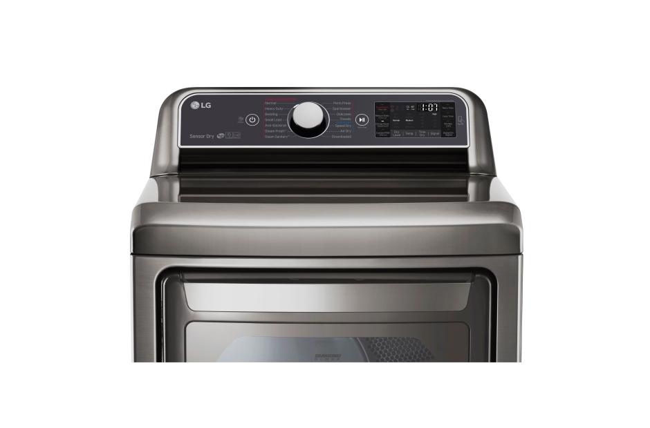 7.3 cu. ft. Ultra Large Capacity TurboSteam™ Gas Dryer with EasyLoad™ Door DLGX7601VE