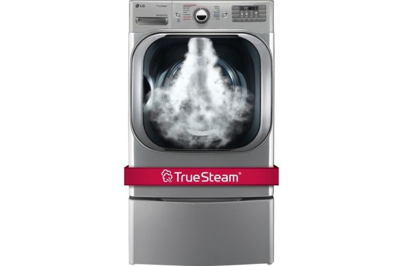 LG 9.0 cu. ft. Mega Capacity Gas Dryer w/ Steam™ Technology Graphite Steel DLGX8101V Picture 1
