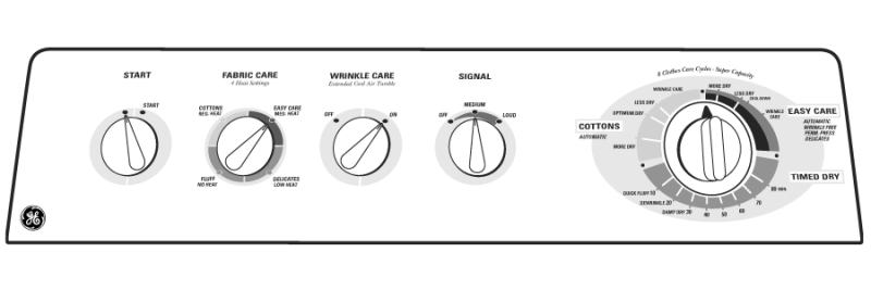 Long Vent Super 7.0 Cu. Ft. Capacity Gas Dryer DLSR483GECC