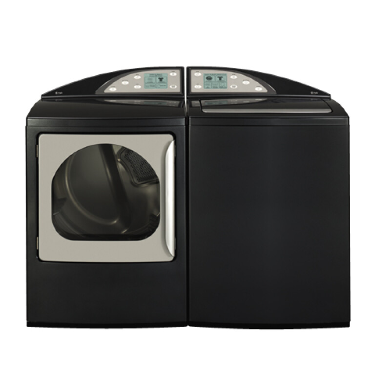GE Profile Harmony 7.3 Cu. Ft. Capacity King-size Electric Dryer with Stainless Steel Drum Dark Platinum DPGT750ECPL Picture 1