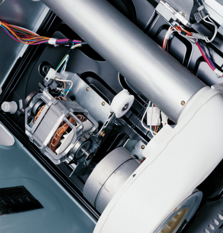 Harmony 7.3 Cu. Ft. Capacity King-size Electric Dryer with Stainless Steel Drum DPGT750ECWW