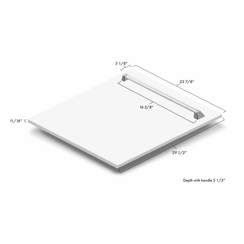 24" Monument Dishwasher Panel with Traditional Handle (DPMT-24) Matte DPMTWM24