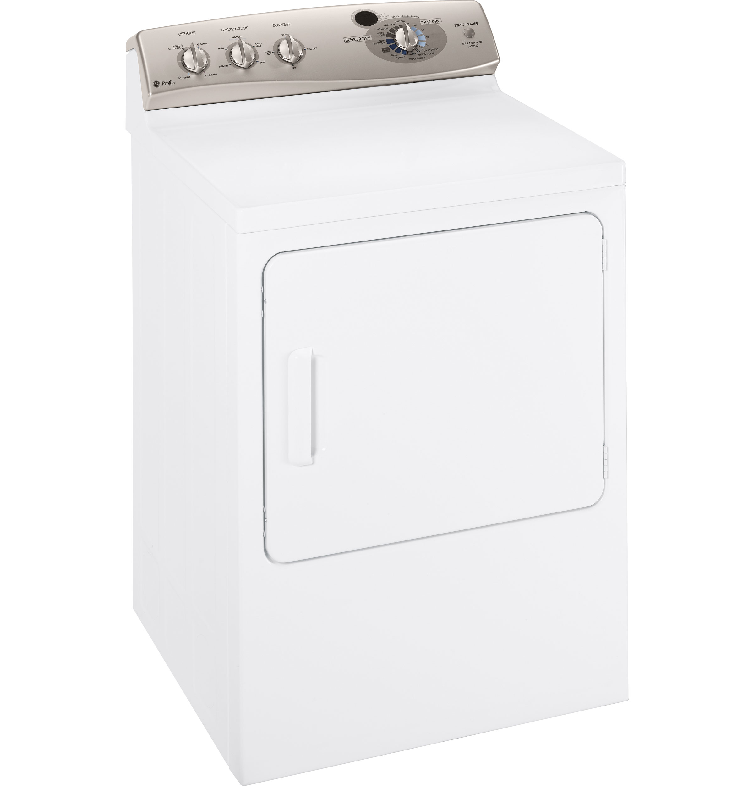 7.0 Cu. Ft. Super Capacity Electric Dryer with Stainless Steel Drum DPSE810EGWT
