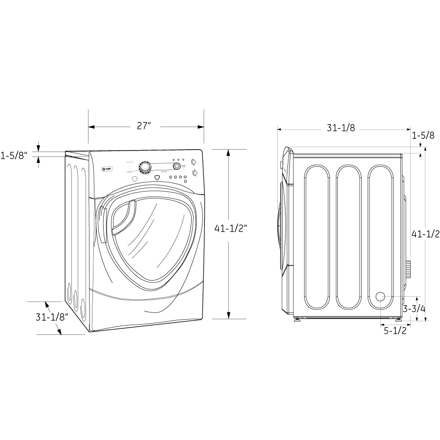7.5 Cu. Ft. Colossal Capacity Gas Dryer DPVH880GJWW