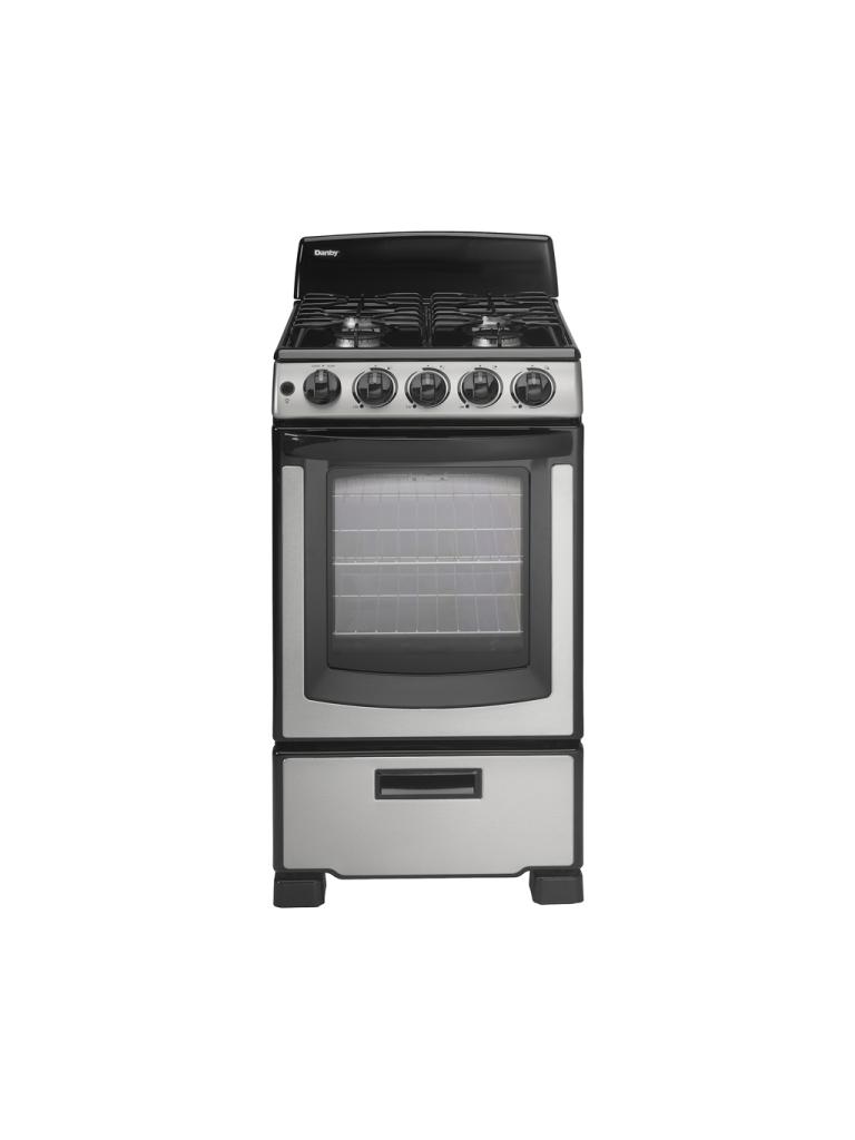 20″ Wide Gas Range in Stainless Steel DR203BSSGLP