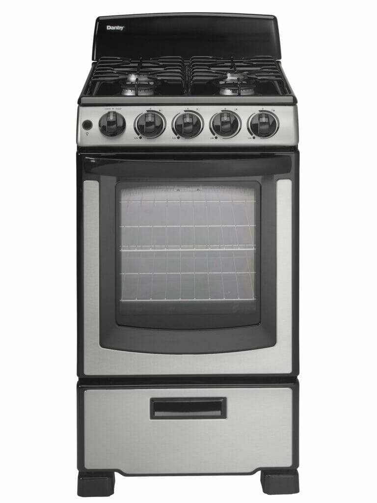 20″ Wide Gas Range in Stainless Steel DR203BSSGLP