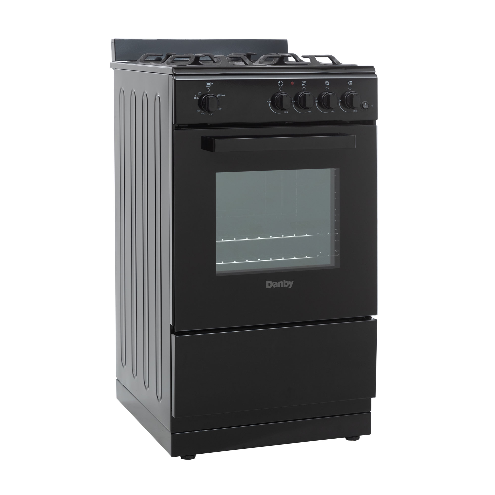 20″ Wide Gas Range in Black DR20V1BGLP