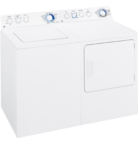 7.0 Cu. Ft. Super Capacity Gas Dryer with Stainless Steel Drum DRSR483GDWW