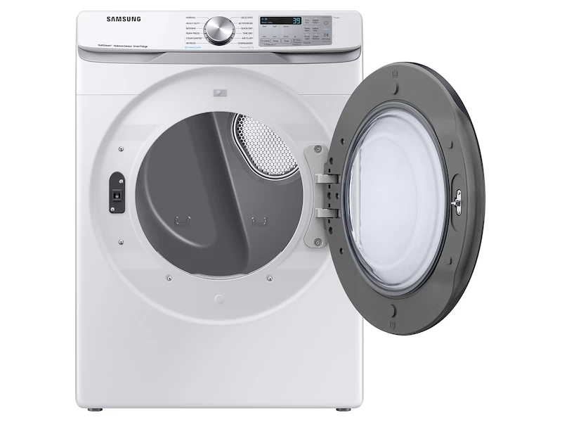 7.5 cu. ft. Smart Electric Dryer with Steam Sanitize+ in White DVE45B6300WA3