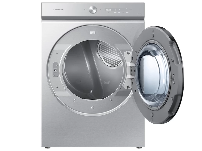 Bespoke 7.6 cu. ft. Ultra Capacity Gas Dryer with Super Speed Dry and AI Smart Dial in Silver Steel DVG53BB8700TA3