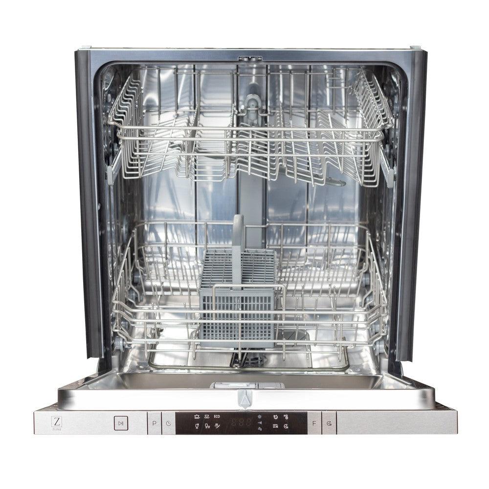 24 In. Top Control Dishwasher In Blue Gloss And Modern Style Handle, 52dba DWBGH24