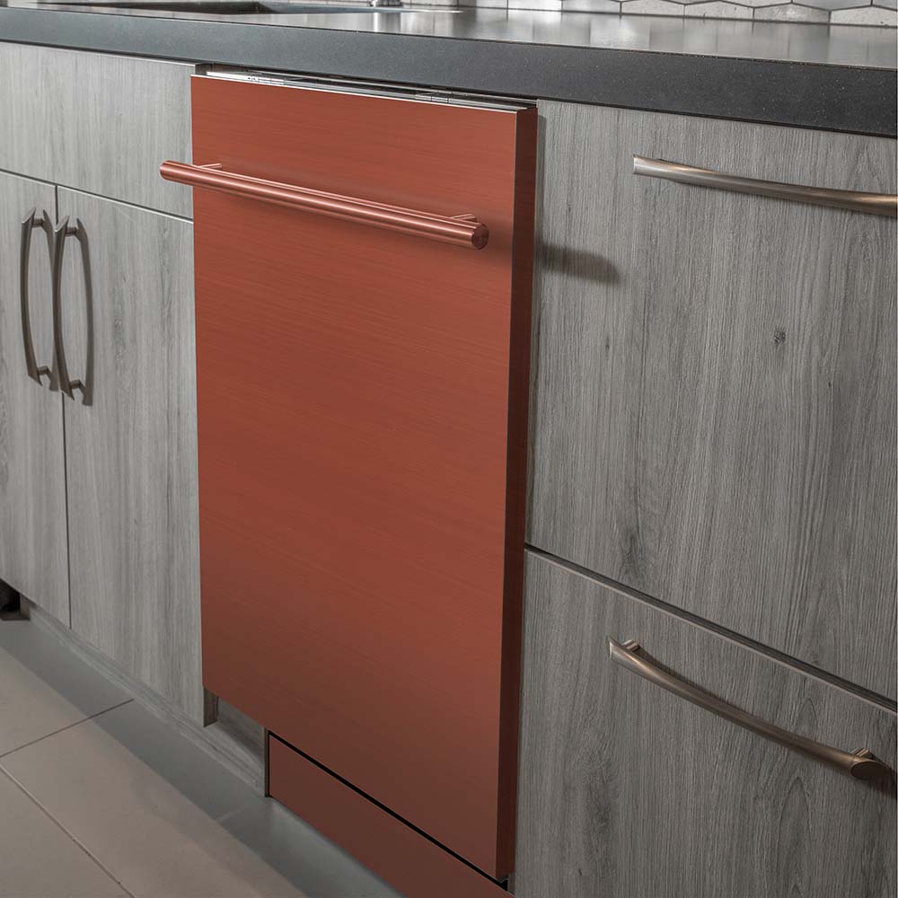 24 in. Copper Top Control Dishwasher with Tub and Modern Style Handle, 52dBa DWC24