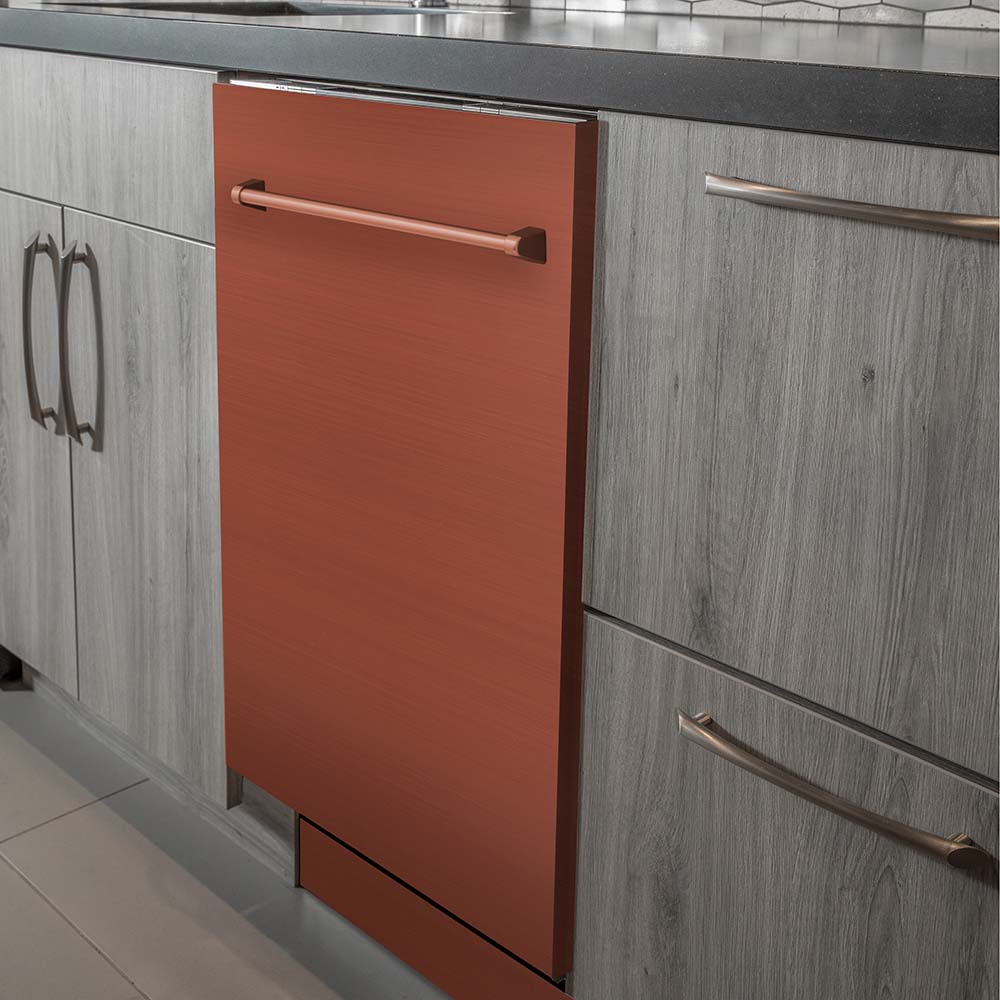 24 in. Copper Top Control Built-In Dishwasher with Tub and Traditional Style Handle, 52dBa DWCH24