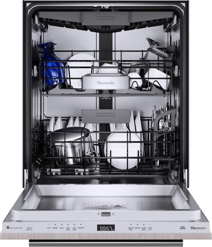 Emerald 24" Top Control Smart Built-In Stainless Steel Tub Dishwasher with 3rd Rack and PowerBoost, 48 dBA DWHD640EPR