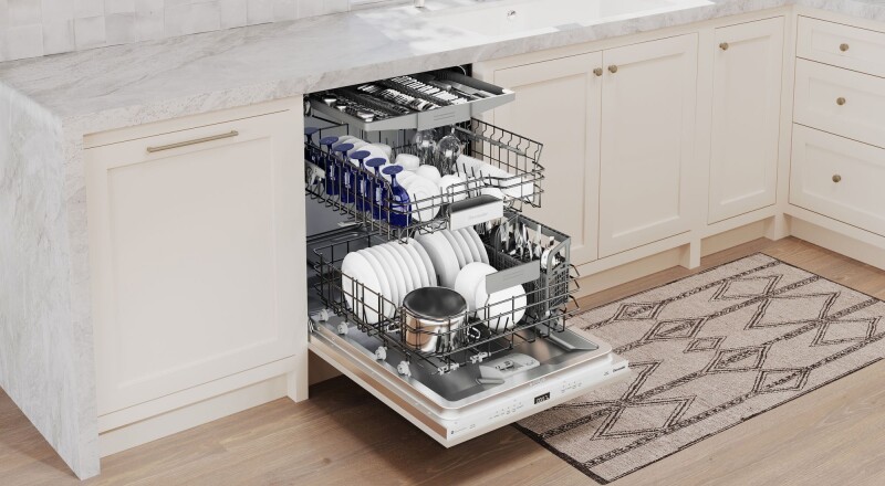 Emerald 24" Top Control Smart Built-In Stainless Steel Tub Dishwasher with 3rd Rack and PowerBoost, 48 dBA DWHD640EPR