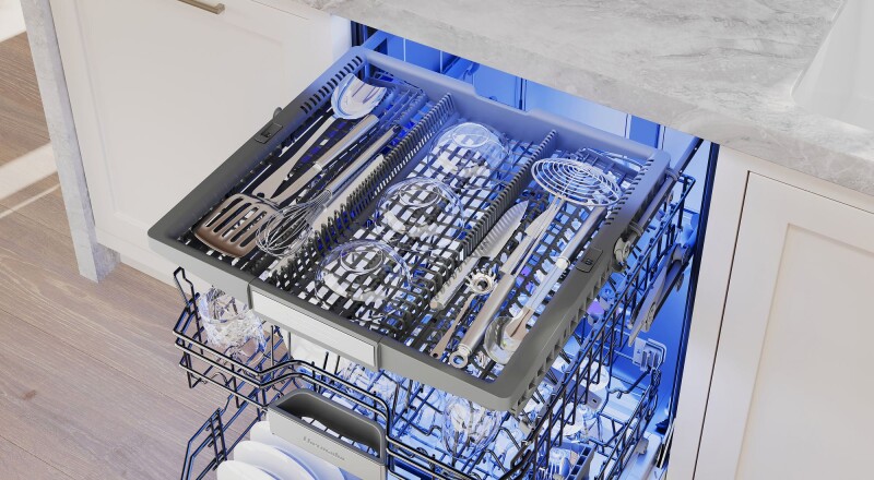 Sapphire 24" Top Control Smart Built-In Tub Dishwasher with 3rd Rack and Interior Light, 42 dBA DWHD661EFP