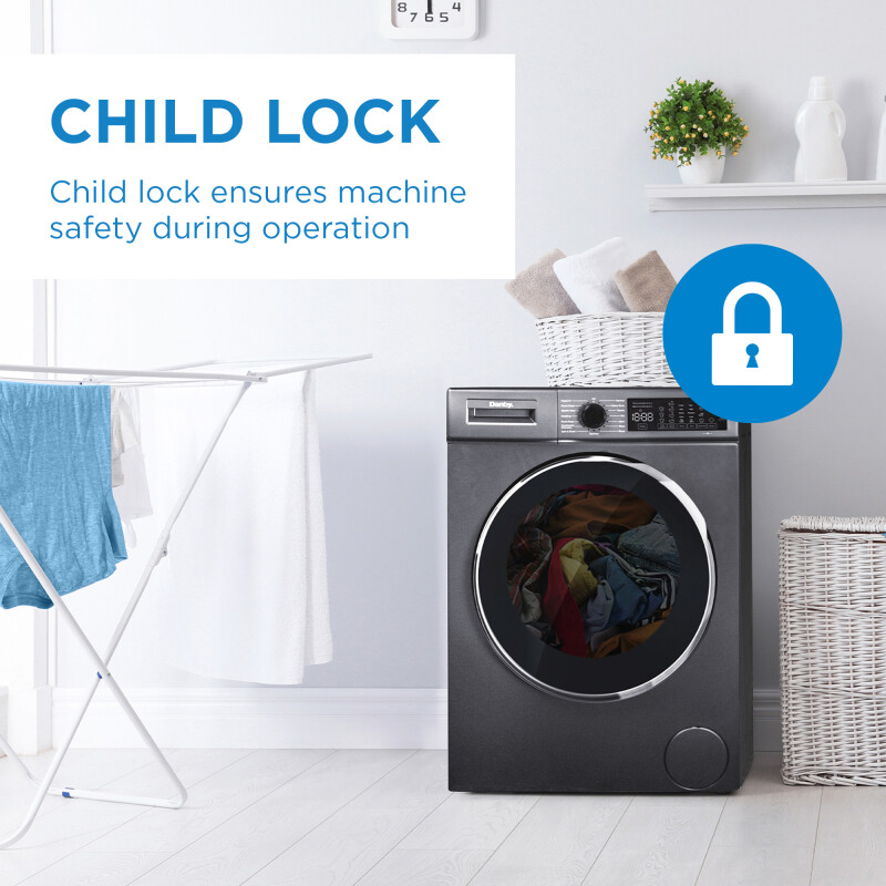 2.2 cu. ft. 24″ Front Load Washing Machine DWM022D1DSDB