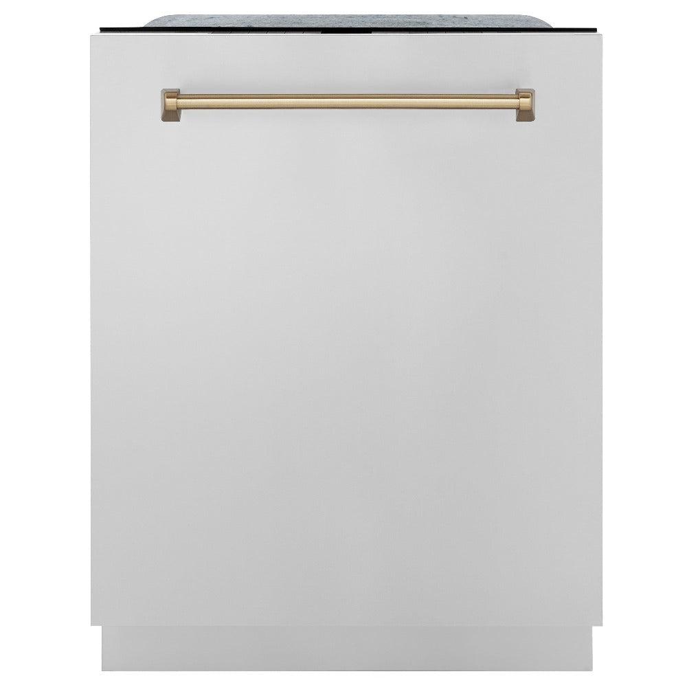 Autograph Edition 24" 3rd Rack Top Touch Control Tall Tub Dishwasher with Champagne Bronze Handle, 45dBa DWMTZ30424CB