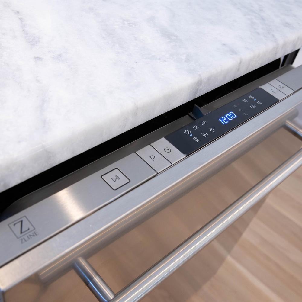 24 in. Fingerprint Resistant Top Control Dishwasher with Tub and Modern Style Handle, 52dBa DWSN24