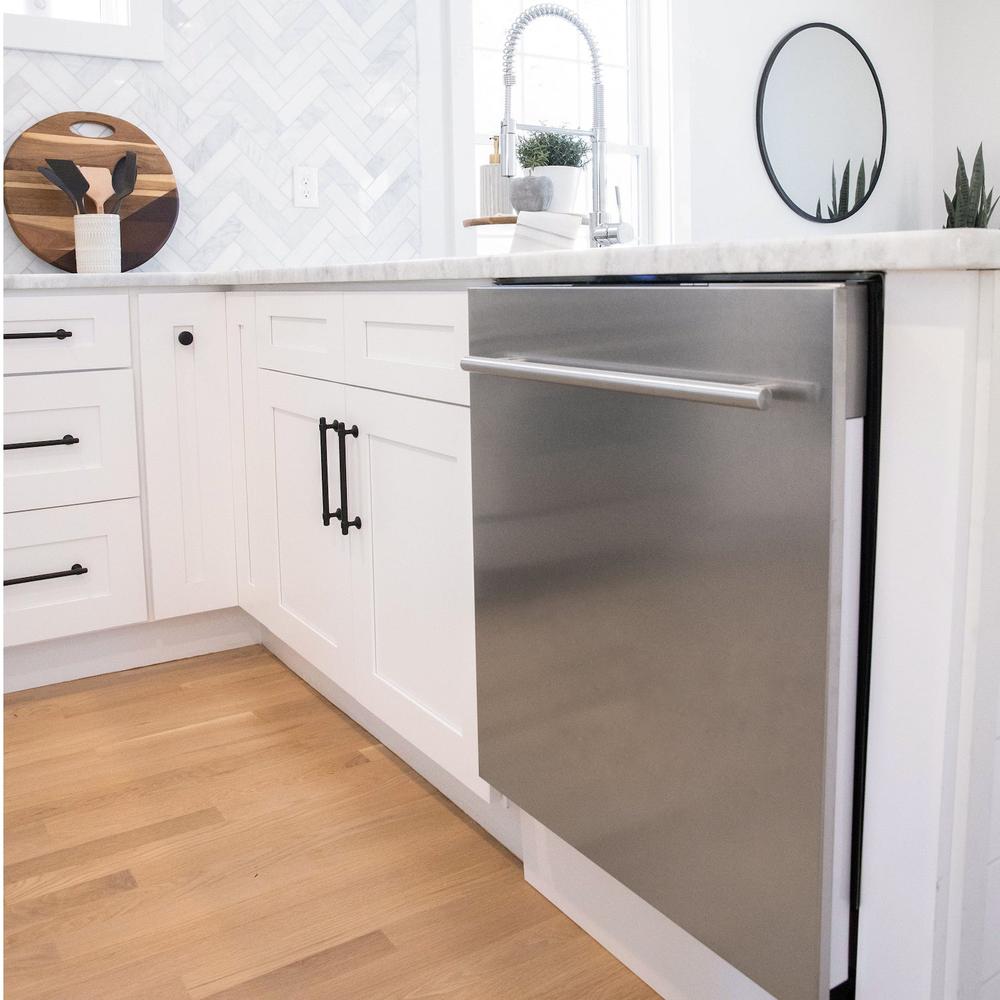 24 in. Fingerprint Resistant Top Control Dishwasher with Tub and Modern Style Handle, 52dBa DWSN24