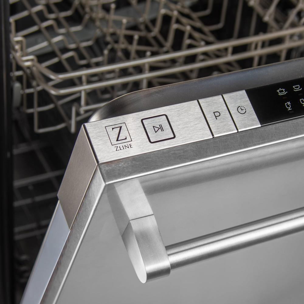 24 in. Fingerprint Resistant Top Control Built-In Dishwasher with Tub and Traditional Style Handle, 52dBa DWSNH24
