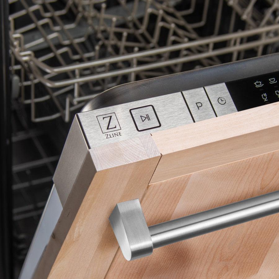 24 in. Unfinished Top Control Built-In Dishwasher with Tub and Traditional Style Handle, 52dBa DWUFH24