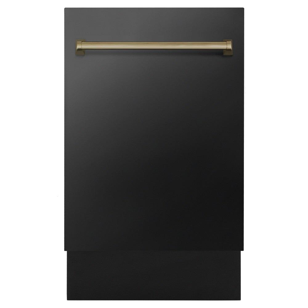 Autograph Edition 18" Compact 3rd Rack Top Control Dishwasher with Champagne Bronze Handle, 51dBa DWVZBS18CB