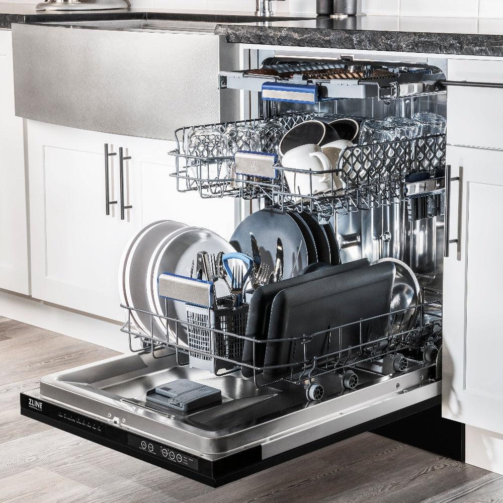 Autograph Edition 24" 3rd Rack Top Control Tall Tub Dishwasher with Champagne Bronze Handle, 51dBa DWVZBS24CB