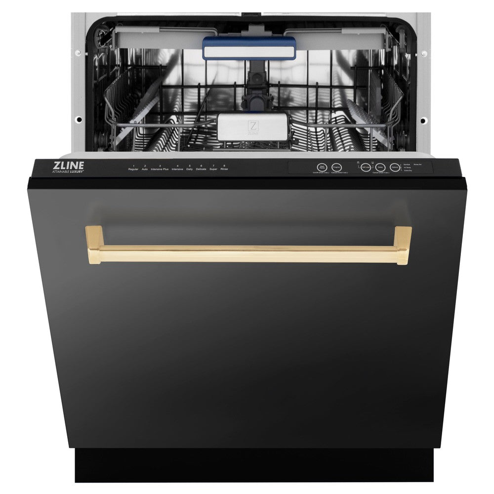 Autograph Edition 24" 3rd Rack Top Control Tall Tub Dishwasher with Champagne Bronze Handle, 51dBa DWVZBS24CB